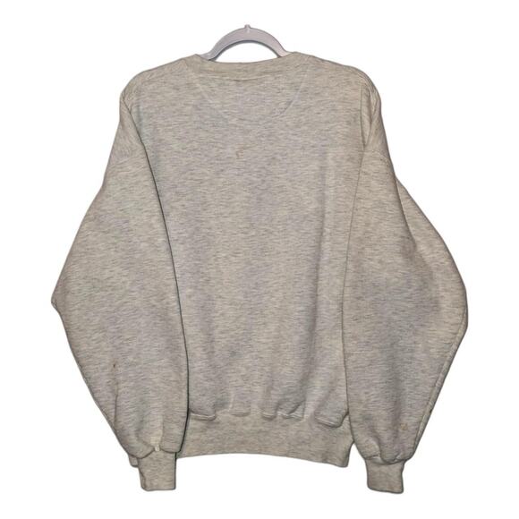 90s Plaid Cooperstown NY Location Crewneck Sweatshirt - Picture 2 of 6